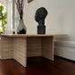 Split Level Travertine Coffee Table
