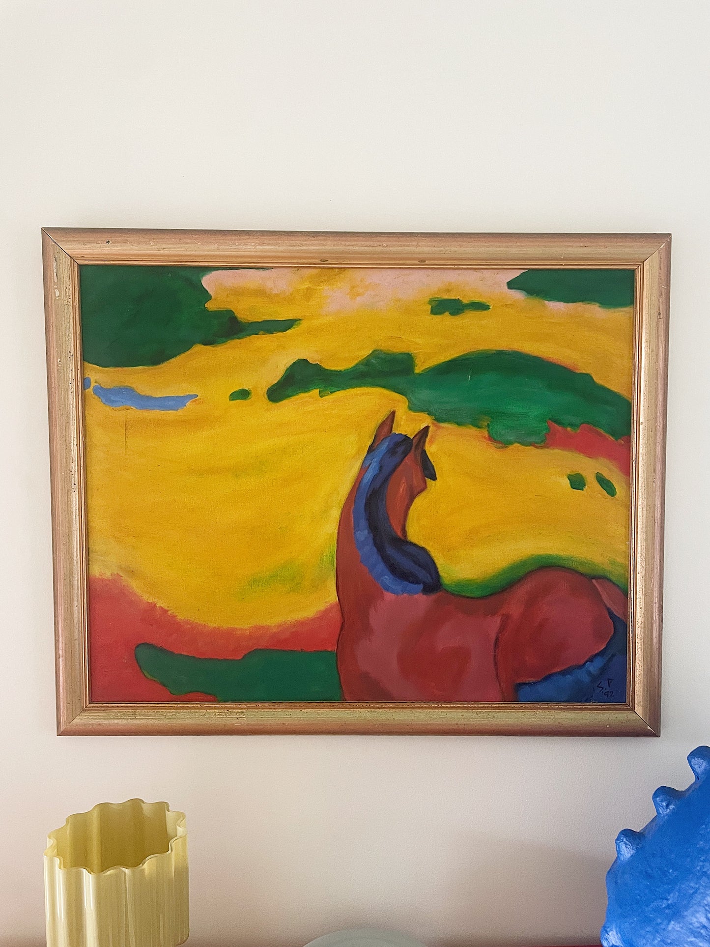 Original Postmodern Horse Painting — Signed ‘92