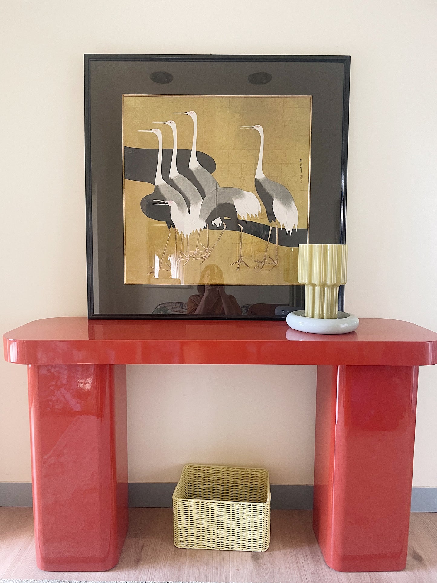 Vintage Japanese Crane Artwork