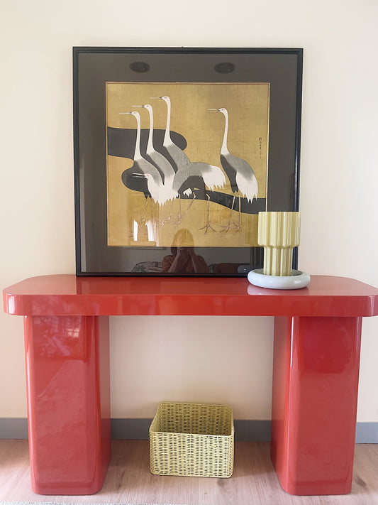 Vintage Japanese Crane Artwork