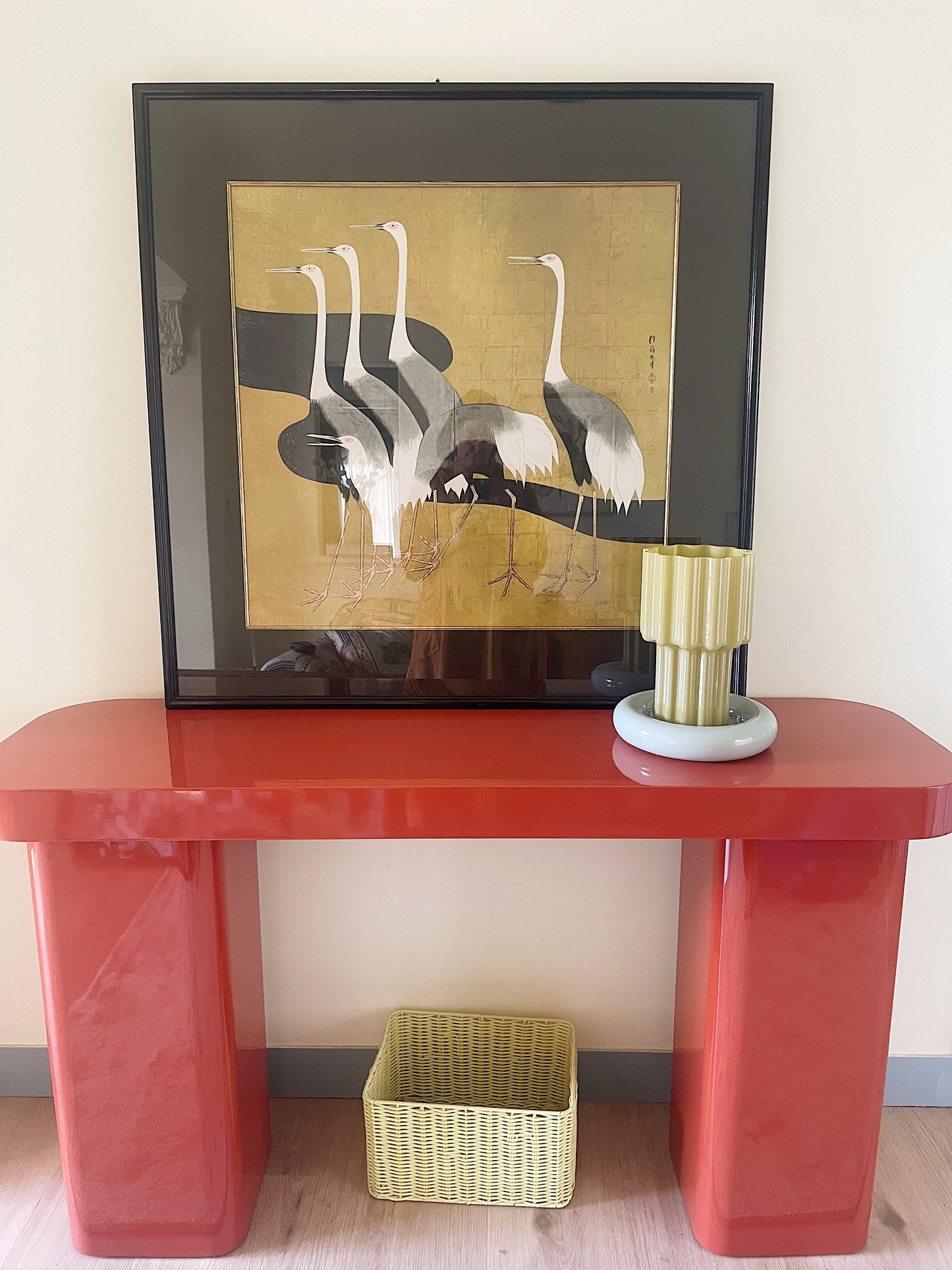 Vintage Japanese Crane Artwork
