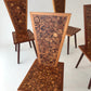 Set of Four Handcrafted Vintage Dining Chairs