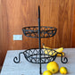 Vintage Wrought Iron Tiered Fruit Bowl