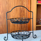 Vintage Wrought Iron Tiered Fruit Bowl