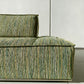 Two Piece Large Green Sofa