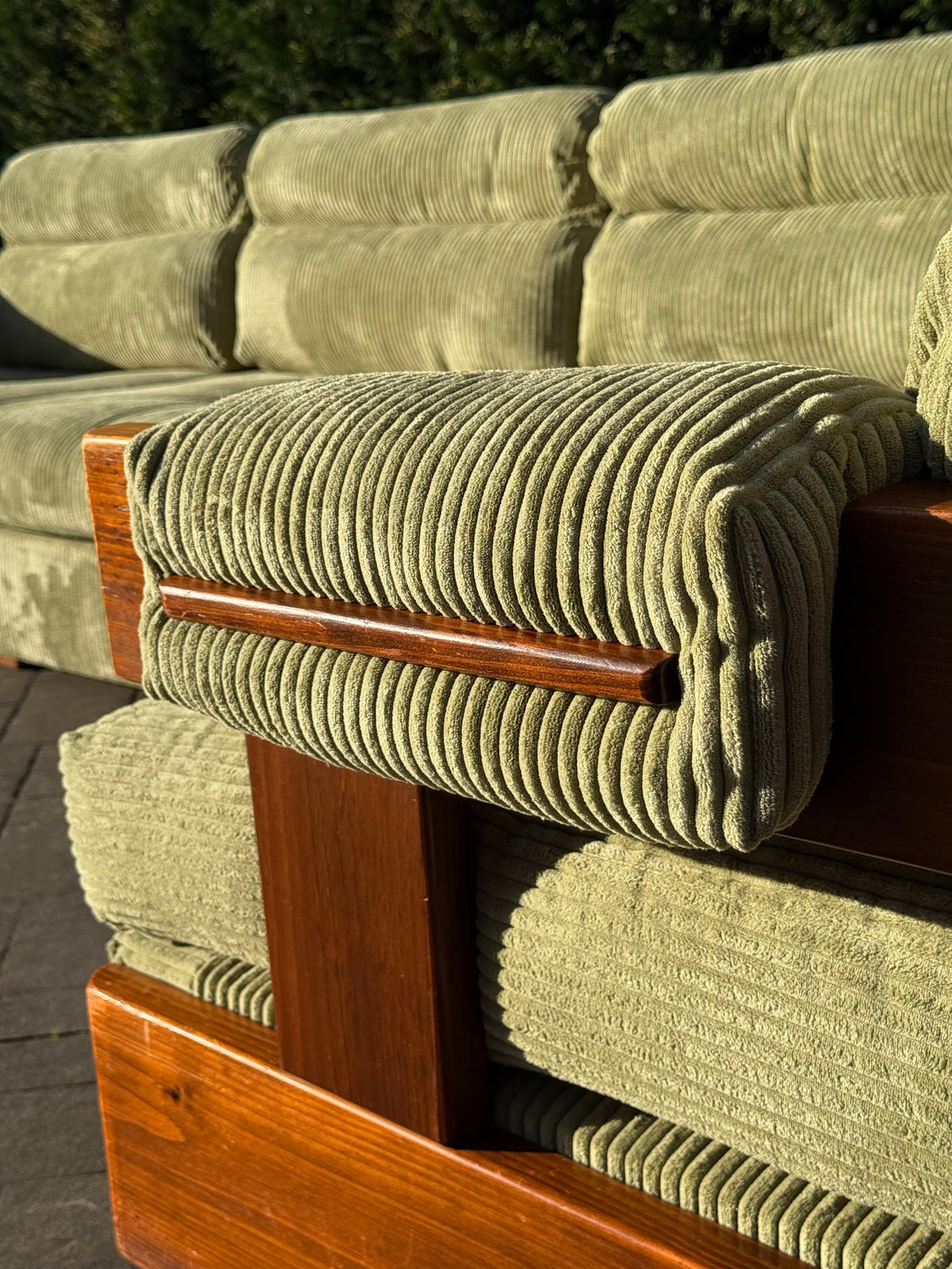 Timber & Corduroy Modular Sofa Set