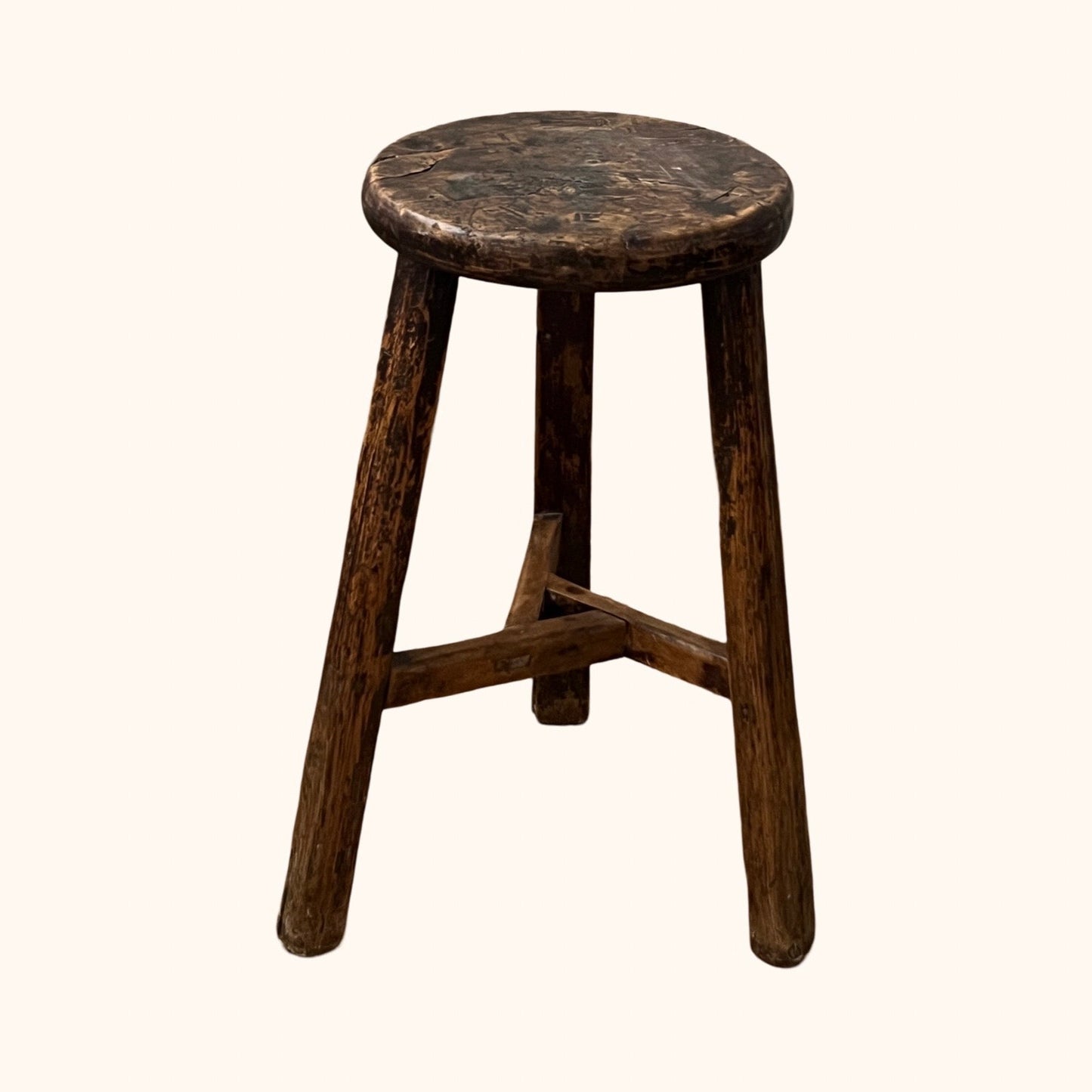 Antique French Stool / Side Table, Late 19th Century