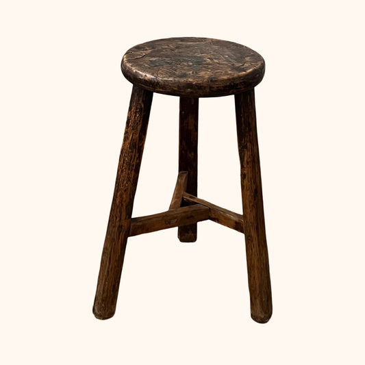 Antique French Stool / Side Table, Late 19th Century