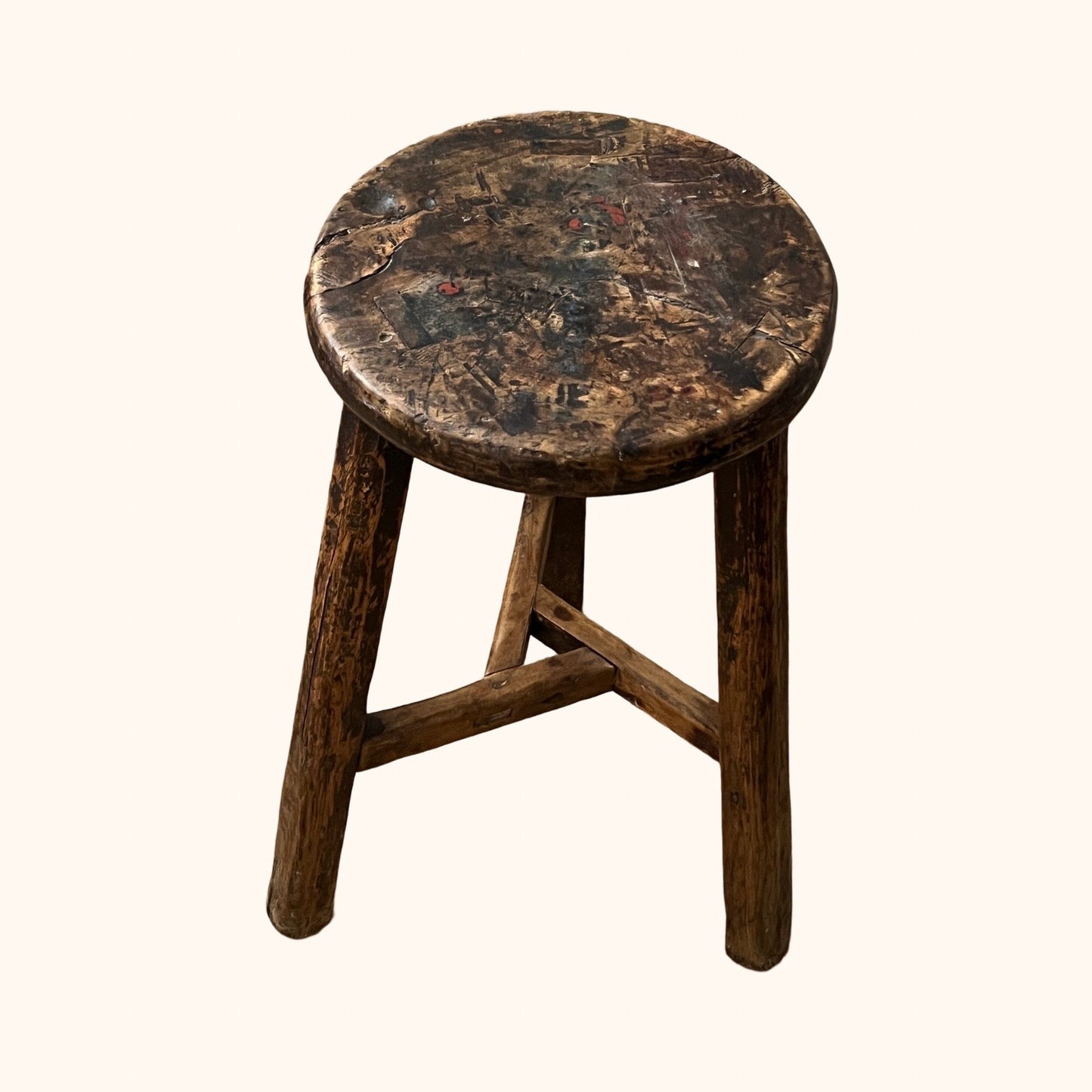 Antique French Stool / Side Table, Late 19th Century