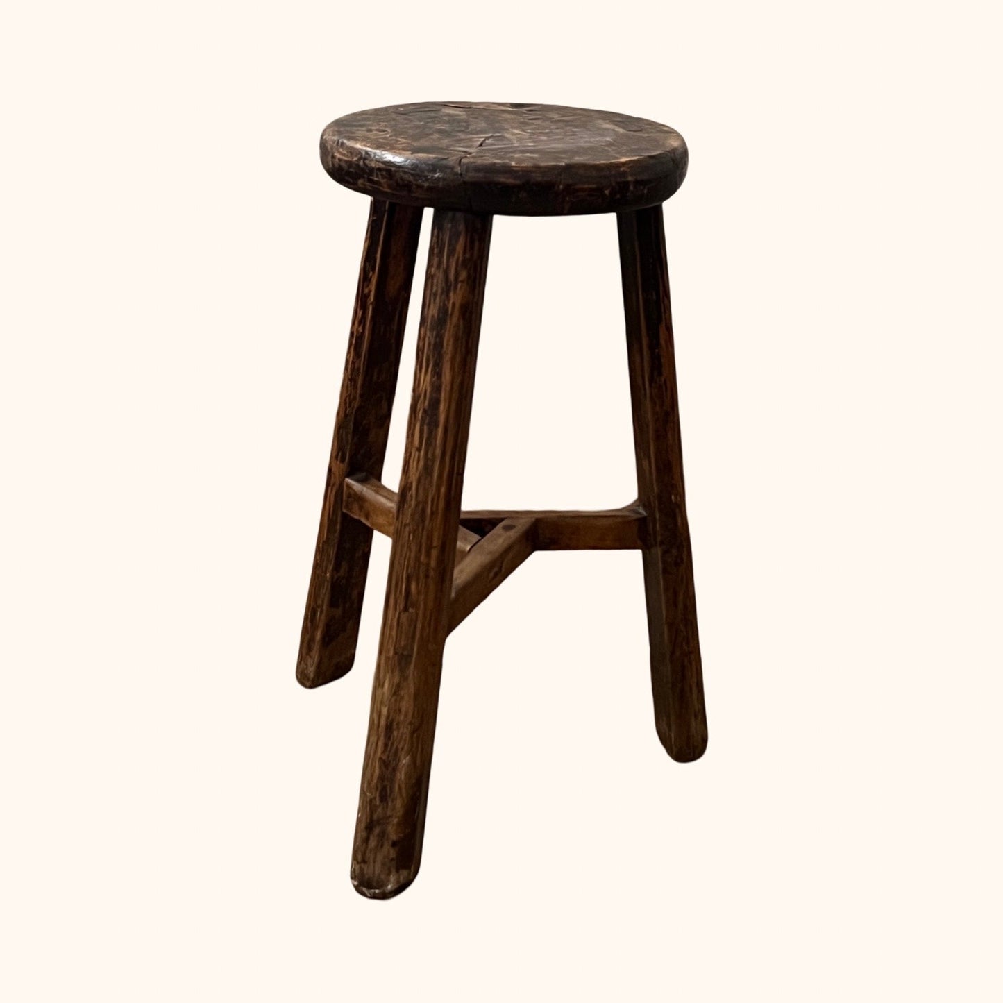 Antique French Stool / Side Table, Late 19th Century