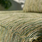 Two Piece Large Green Sofa
