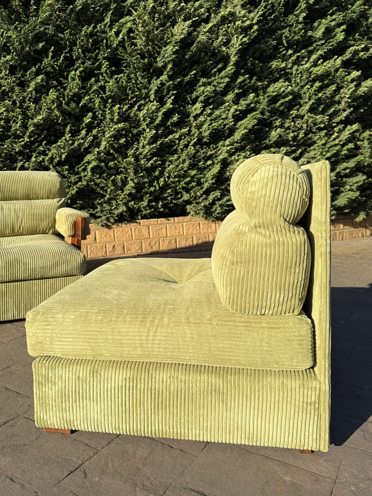 Timber & Corduroy Modular Sofa Set