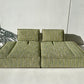 Two Piece Large Green Sofa