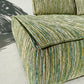 Two Piece Large Green Sofa