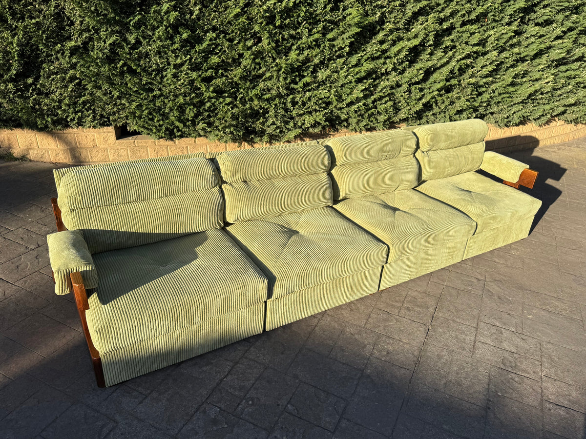 Timber & Corduroy Modular Sofa Set