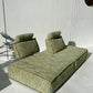 Two Piece Large Green Sofa