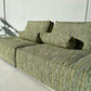 Two Piece Large Green Sofa