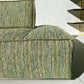 Two Piece Large Green Sofa