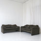 Set of Two Maralunga Sofas by Vico Magistretti for Cassina, Italy 1970s