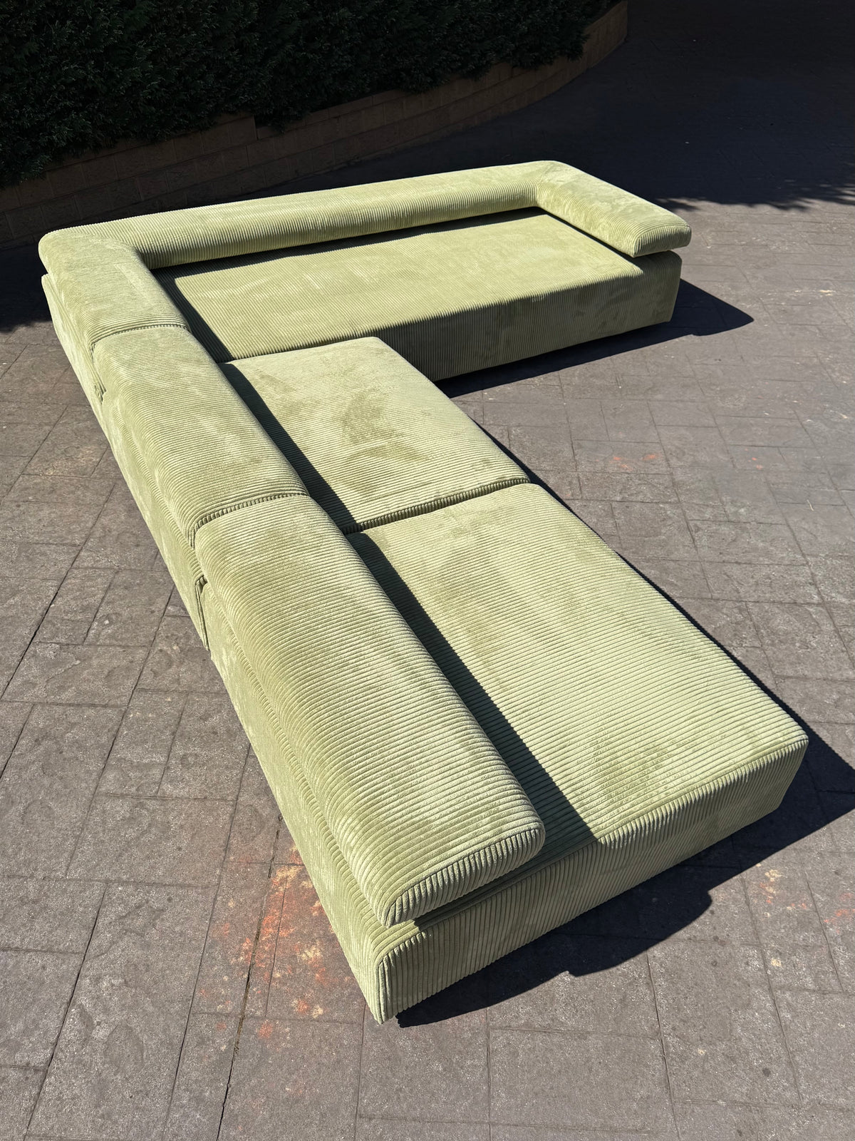 ON HOLD Large Corduroy Sofa Set