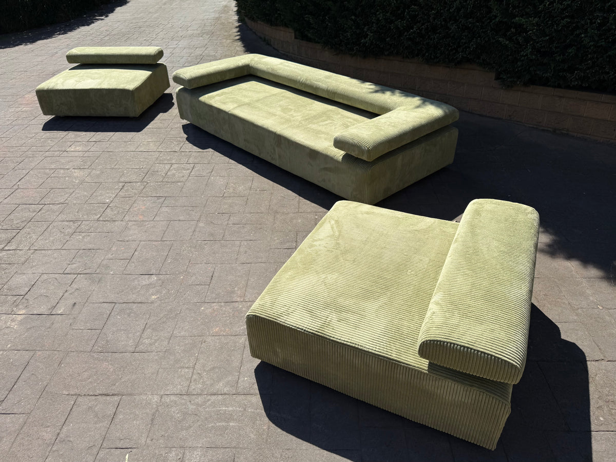 ON HOLD Large Corduroy Sofa Set