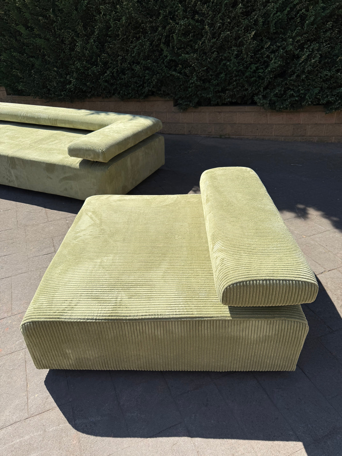 ON HOLD Large Corduroy Sofa Set