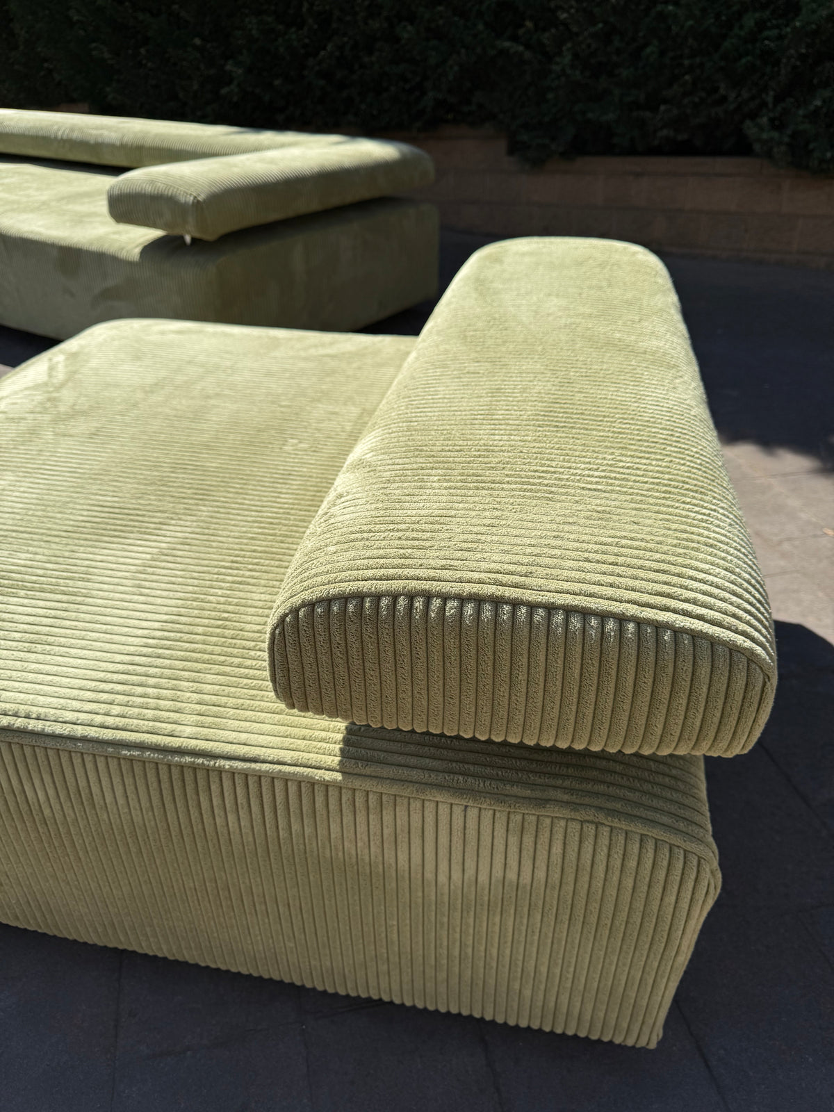 ON HOLD Large Corduroy Sofa Set