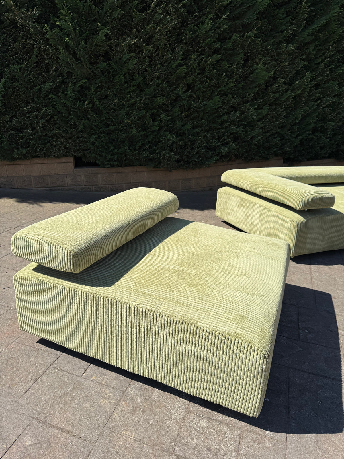 ON HOLD Large Corduroy Sofa Set