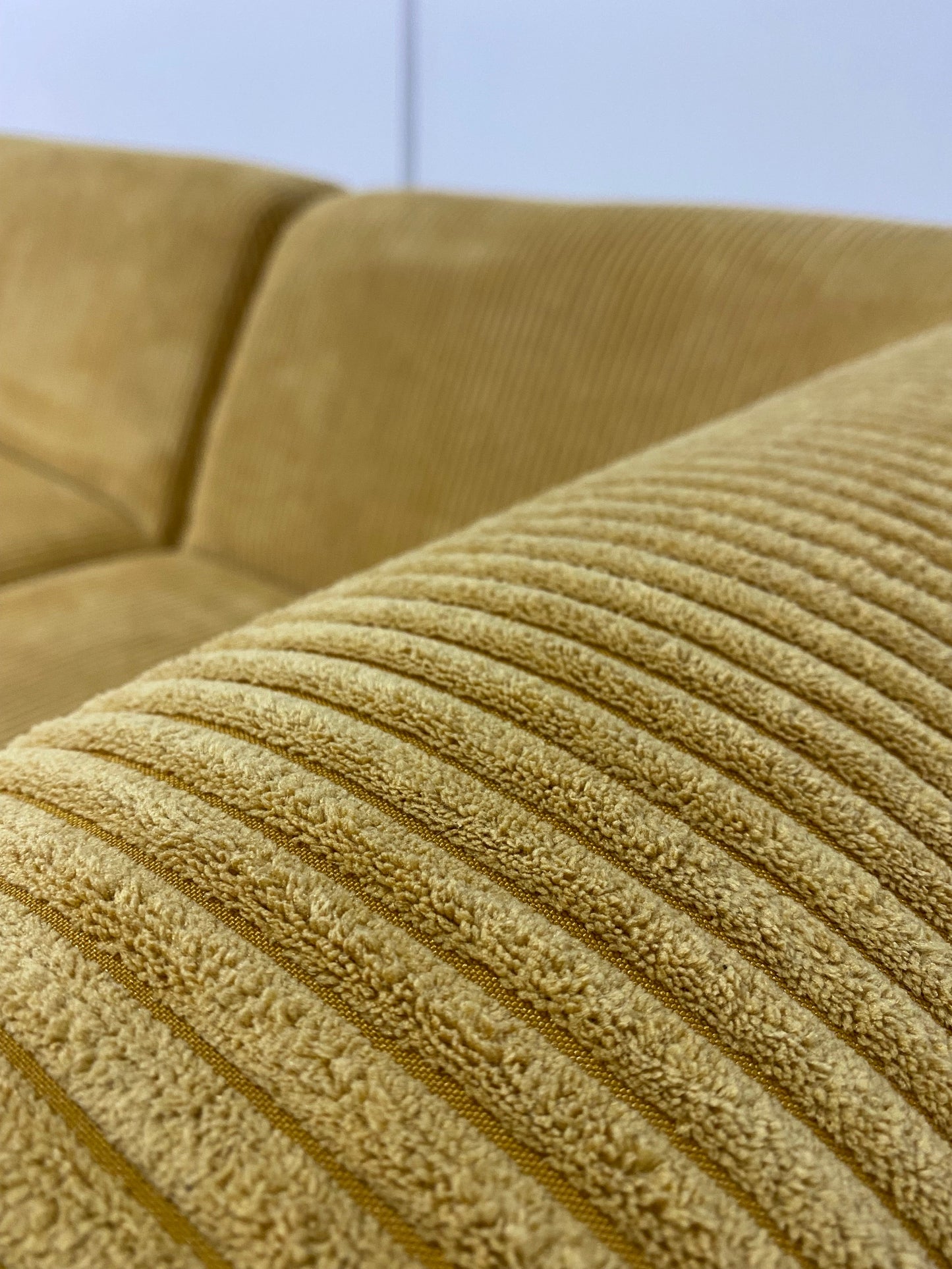 - Custom Order - Gold Jumbo Corduroy Modular Sofa