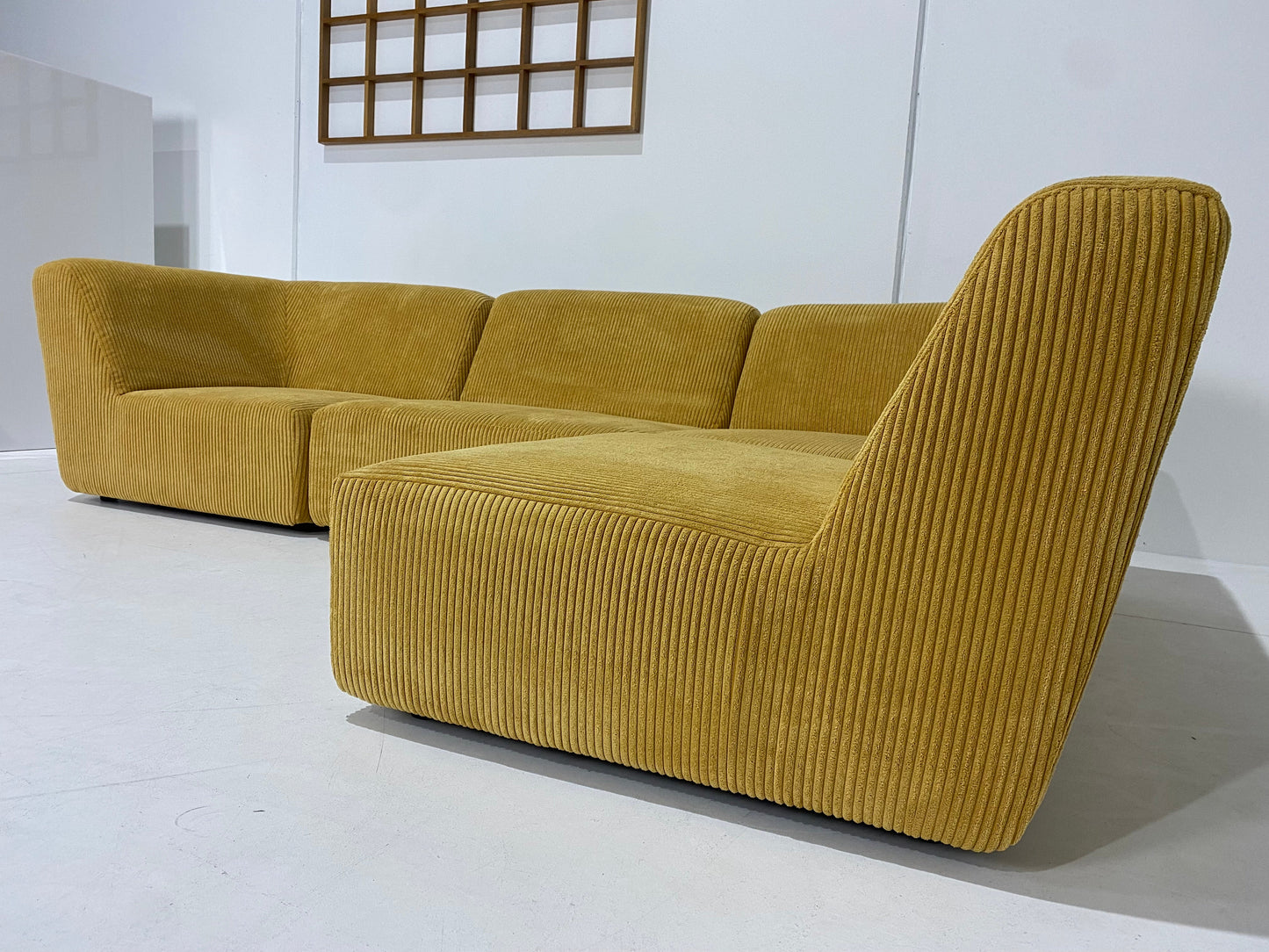 - Custom Order - Gold Jumbo Corduroy Modular Sofa