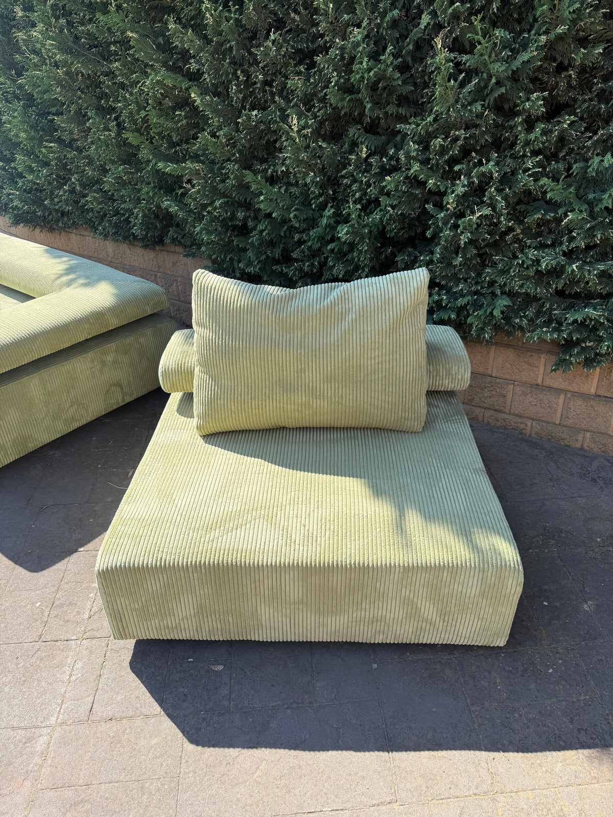 ON HOLD Large Corduroy Sofa Set