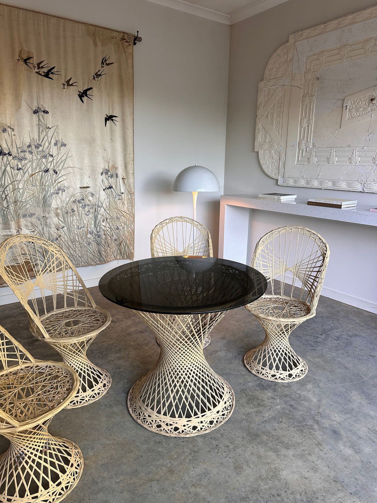 Mid-Century Spun Fiberglass Dining Set by Russell Woodard - 60's