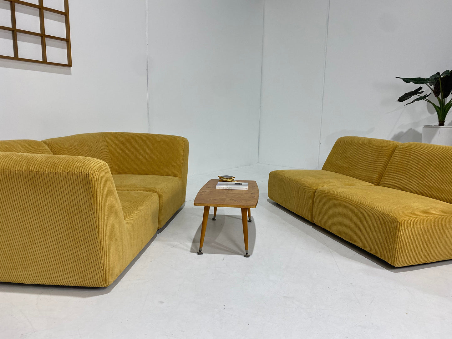 - Custom Order - Gold Jumbo Corduroy Modular Sofa