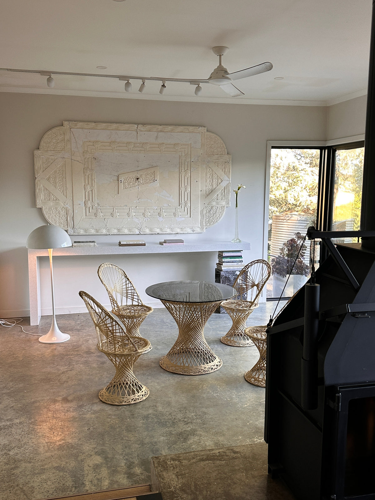 Mid-Century Spun Fiberglass Dining Set by Russell Woodard - 60's