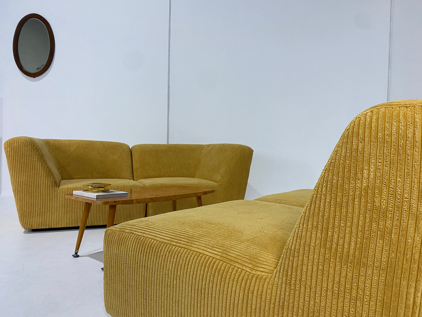 - Custom Order - Gold Jumbo Corduroy Modular Sofa