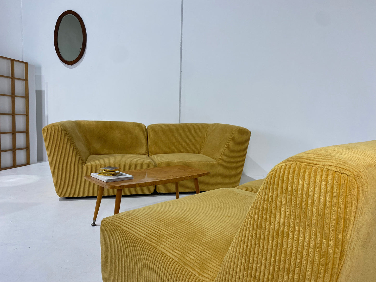 - Custom Order - Gold Jumbo Corduroy Modular Sofa