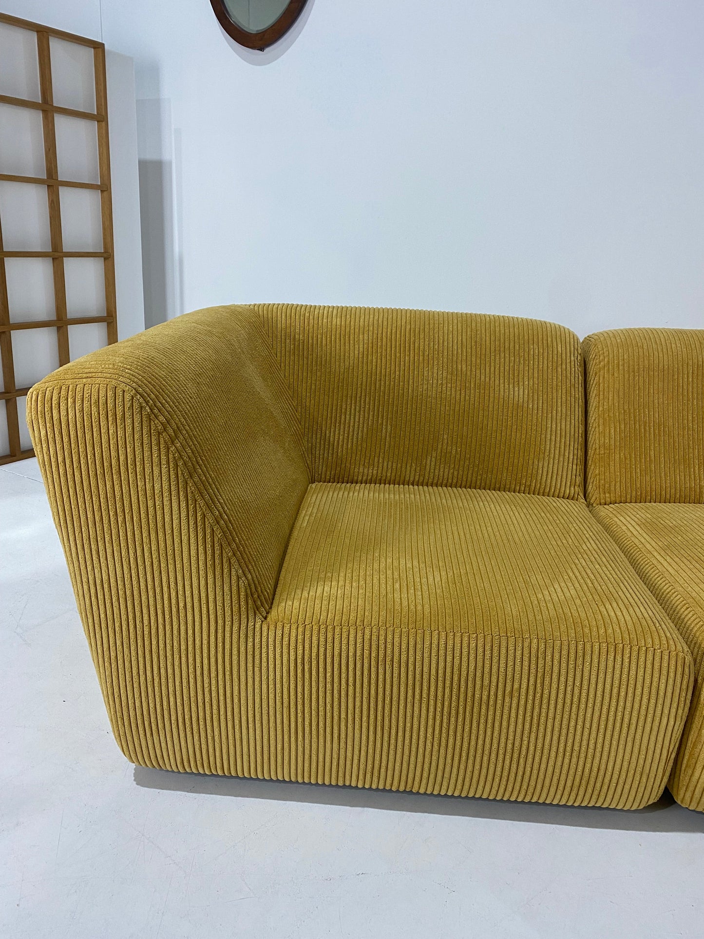 - Custom Order - Gold Jumbo Corduroy Modular Sofa