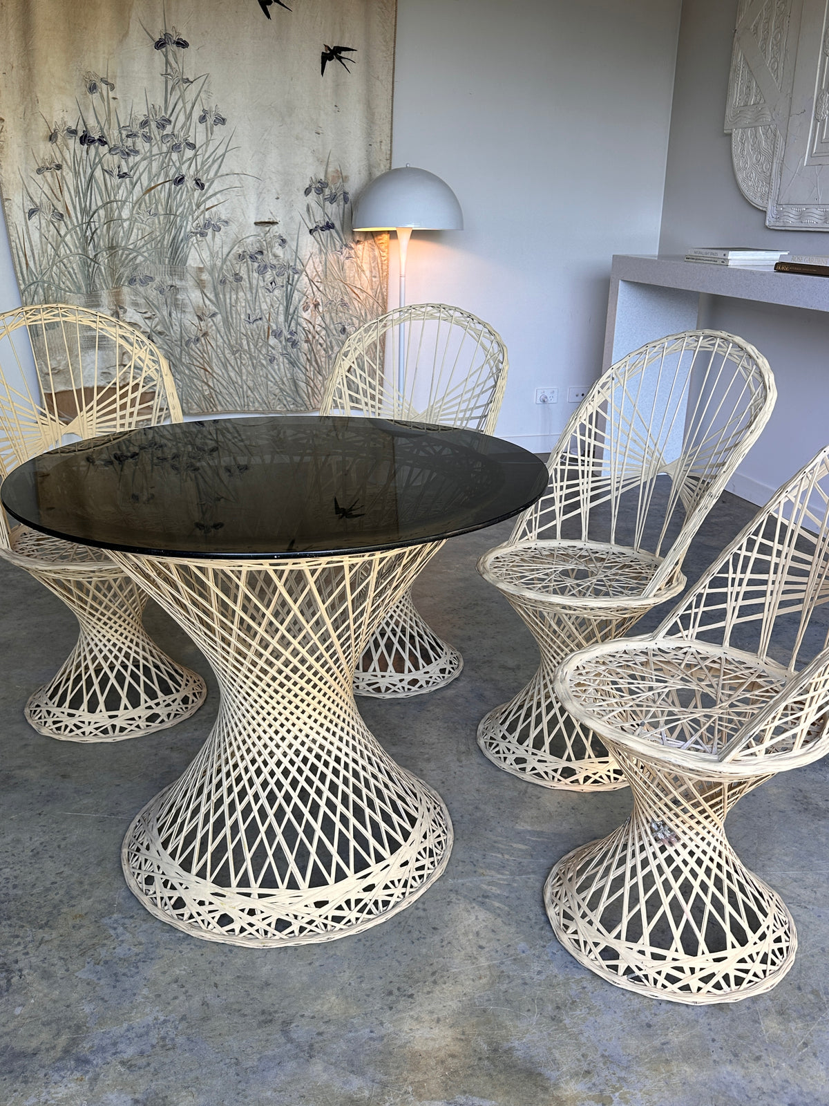 Mid-Century Spun Fiberglass Dining Set by Russell Woodard - 60's