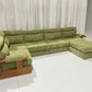 Green Corduroy Modular Sofa
