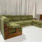 Green Corduroy Modular Sofa
