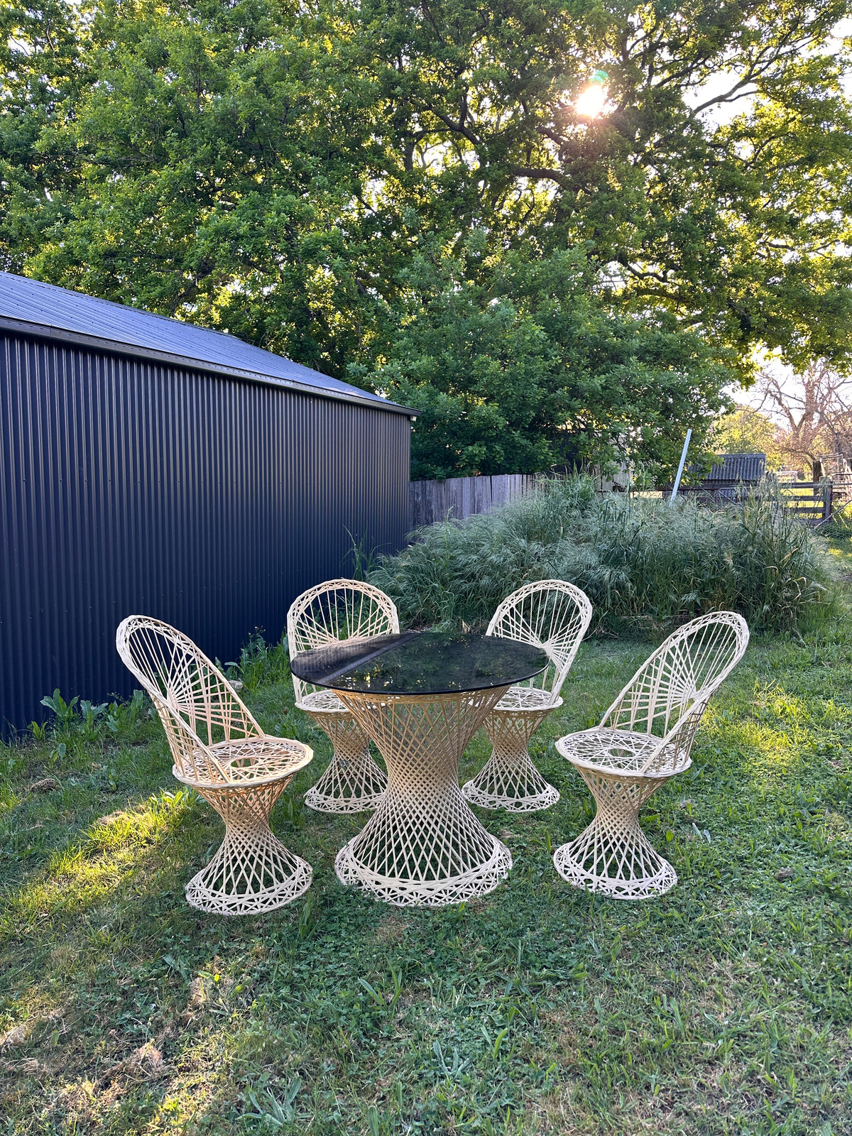 Mid-Century Spun Fiberglass Dining Set by Russell Woodard - 60's