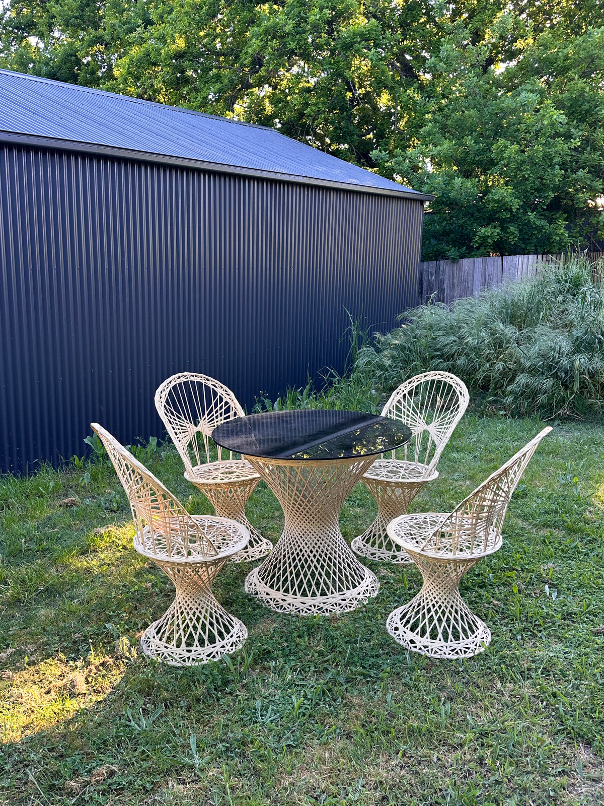 Mid-Century Spun Fiberglass Dining Set by Russell Woodard - 60's