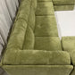 Green Corduroy Modular Sofa