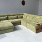Green Corduroy Modular Sofa