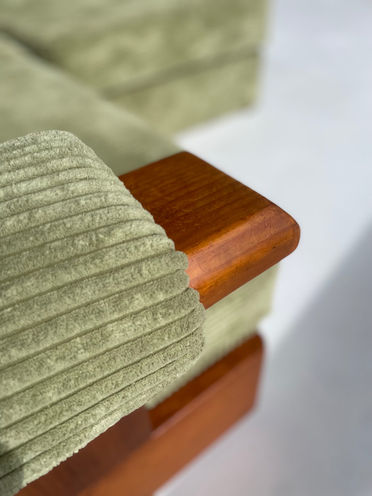 Green Corduroy Modular Sofa