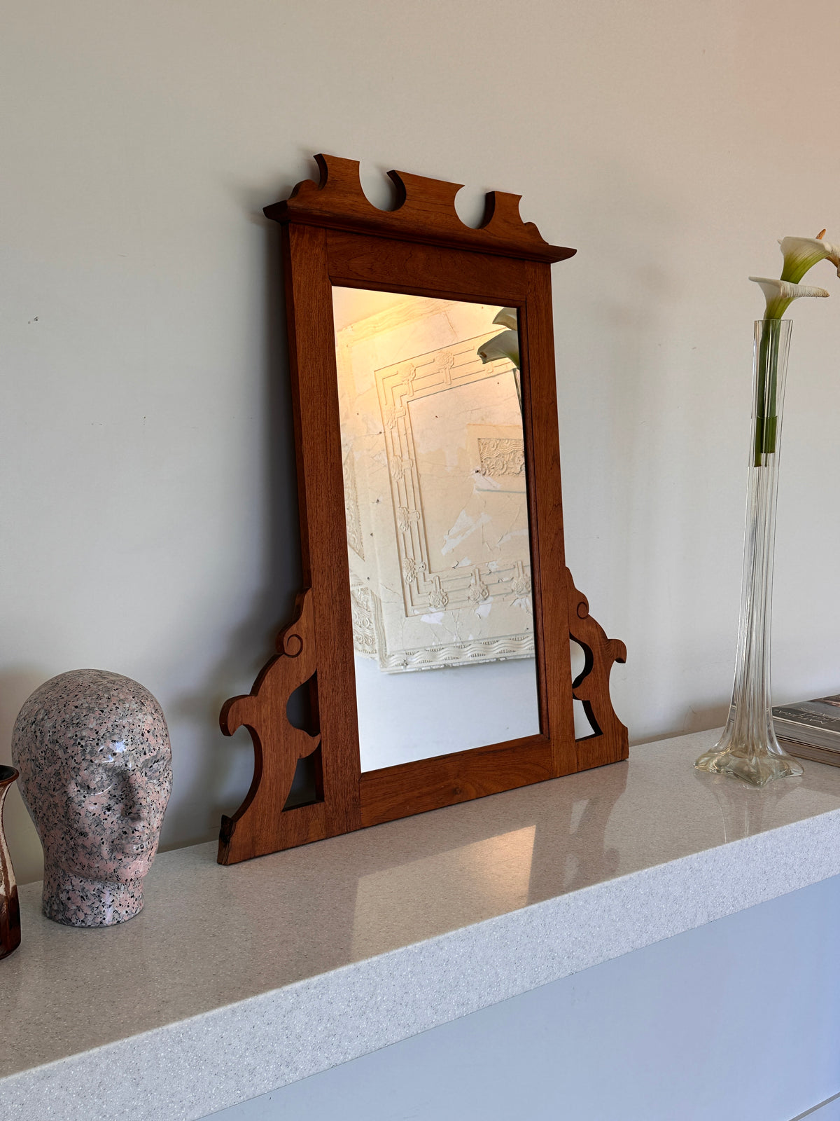 Arts & Crafts Vintage Timber Mirror