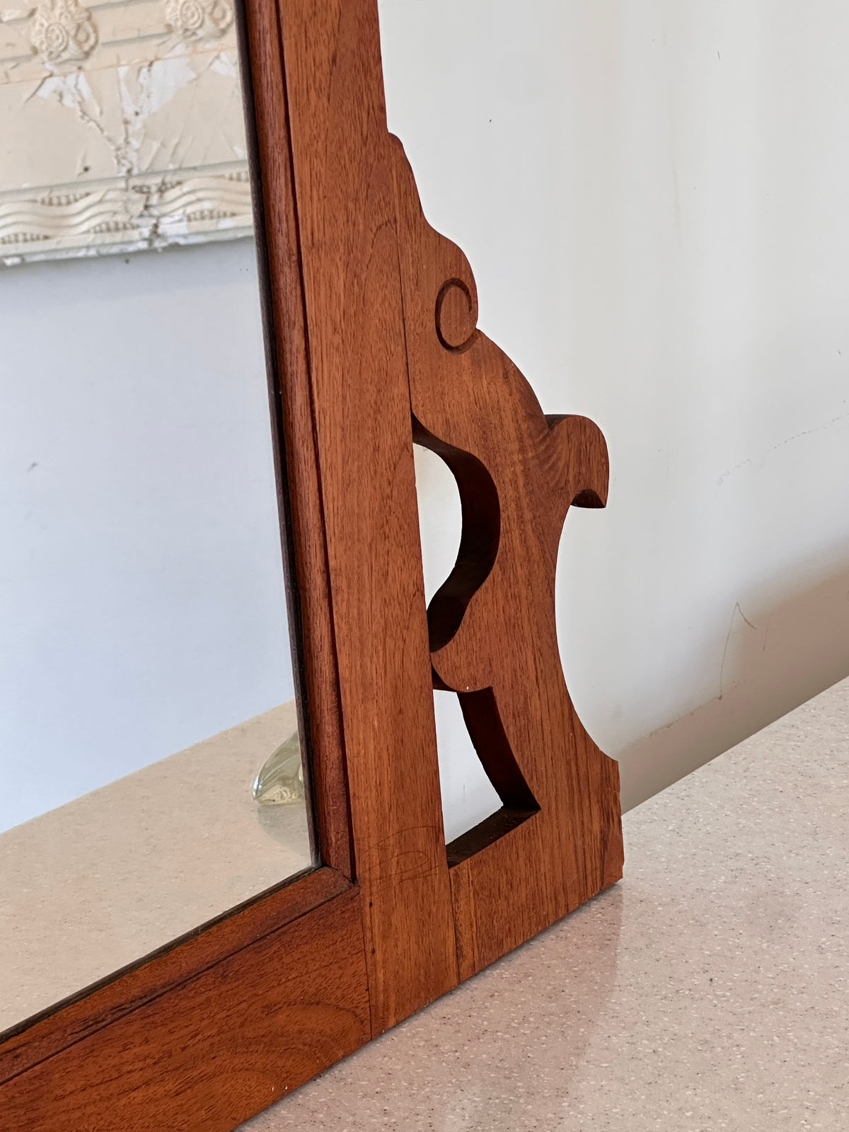 Arts & Crafts Vintage Timber Mirror