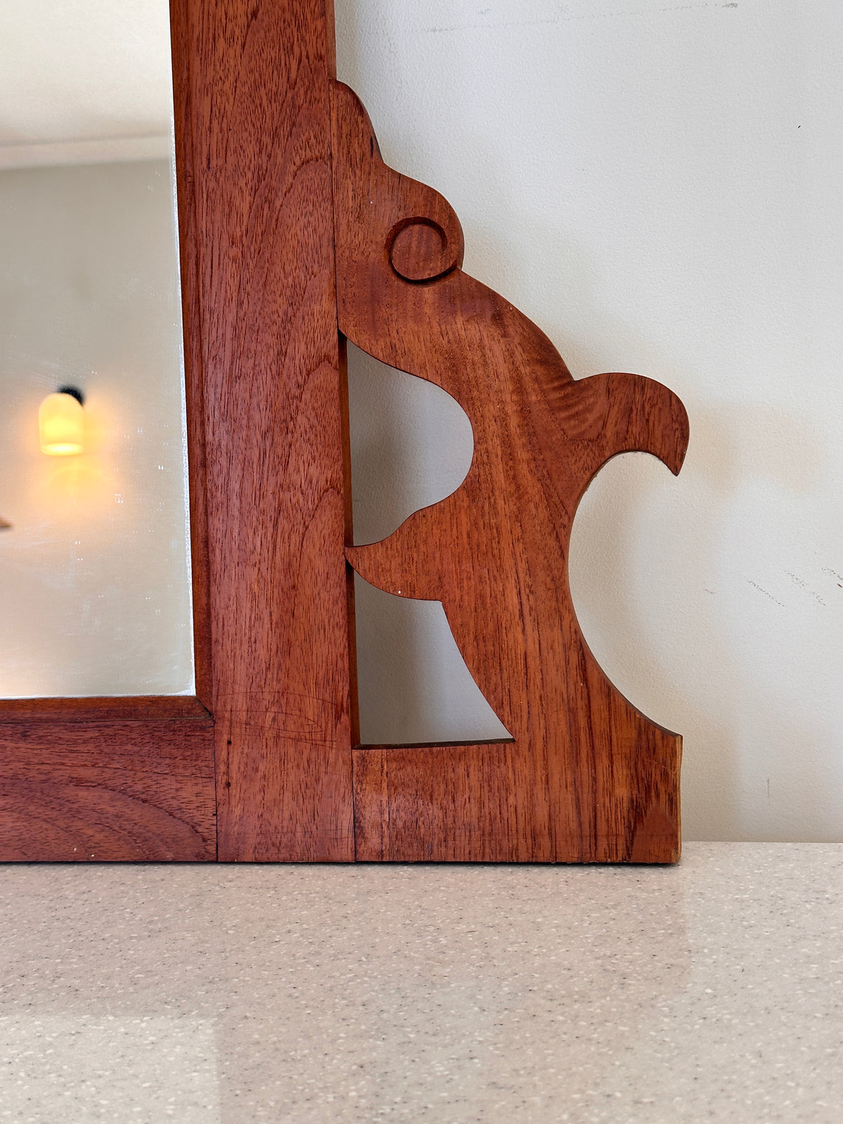 Arts & Crafts Vintage Timber Mirror