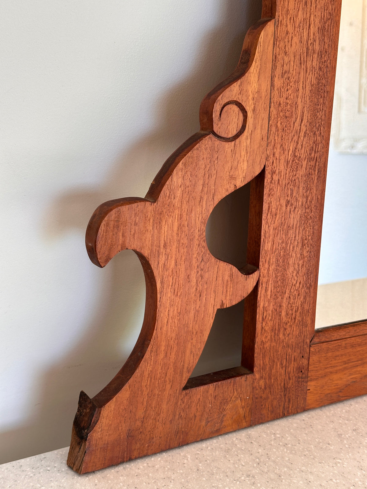 Arts & Crafts Vintage Timber Mirror