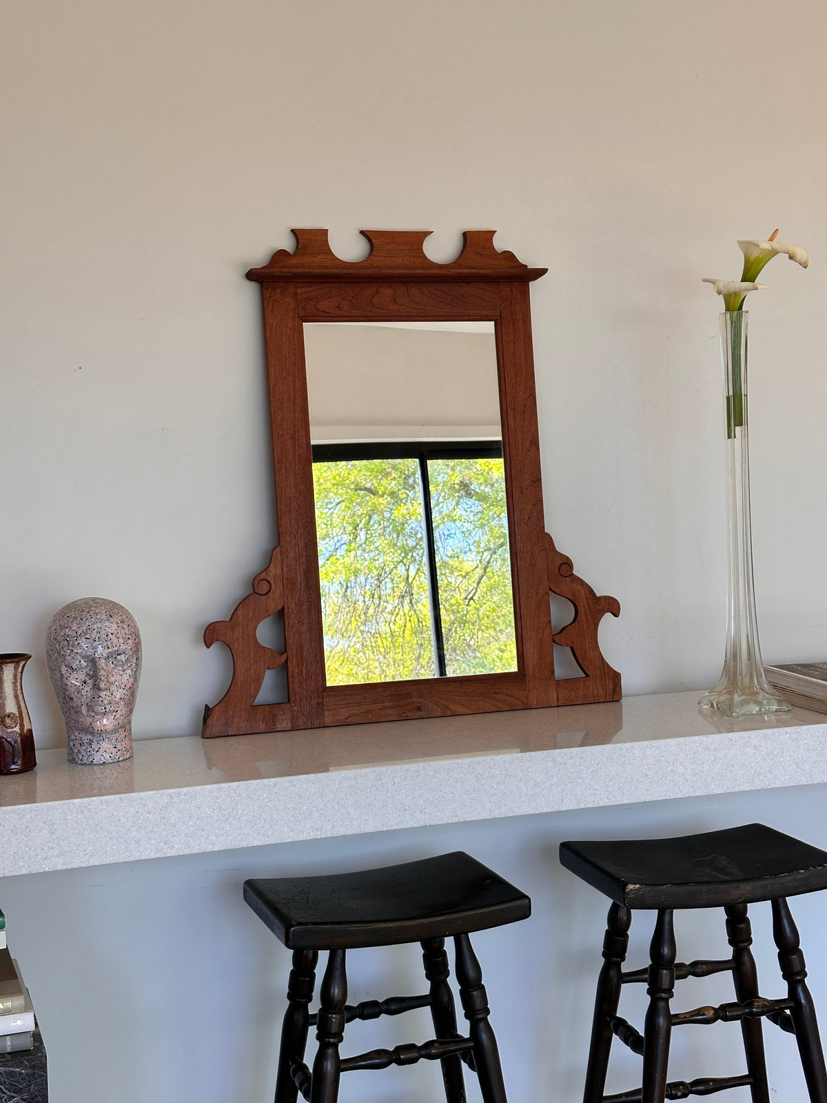 Arts & Crafts Vintage Timber Mirror